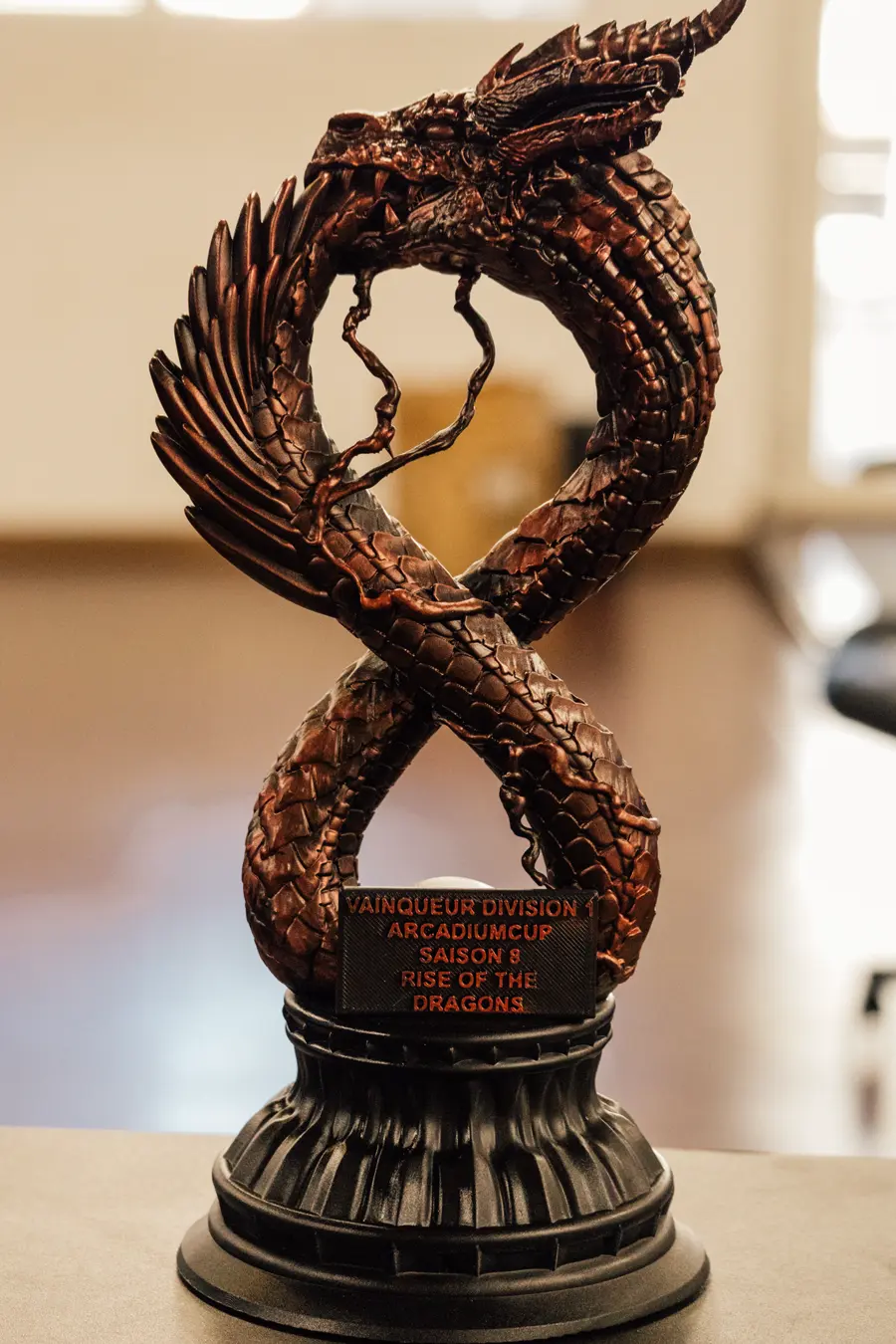 Le trophée dragon de la saison 8